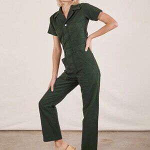 Big Bud Press Short Sleeve Jumpsuit - Swamp Green